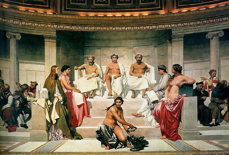 Paul Delaroche Central section of the Hemicycle oil painting image